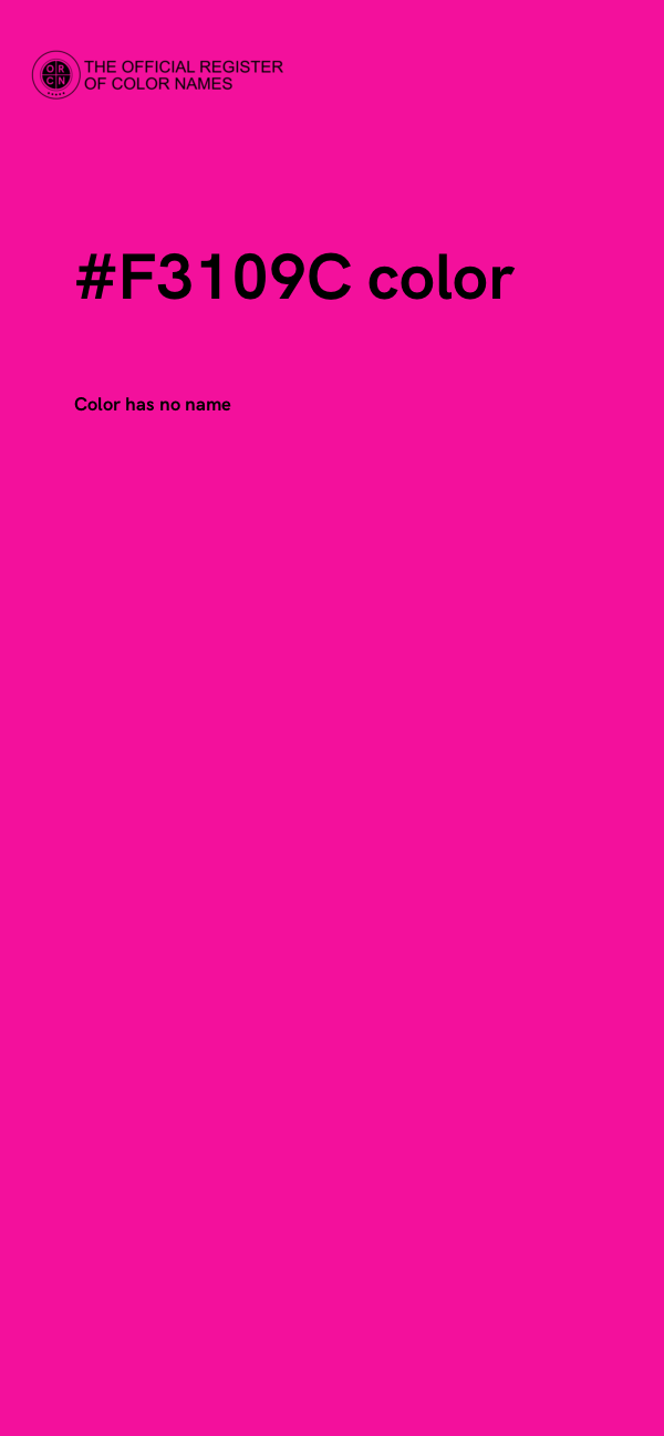 #F3109C color image