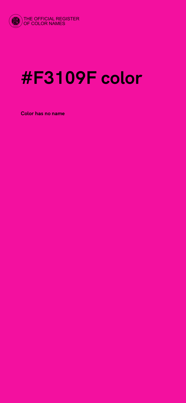#F3109F color image