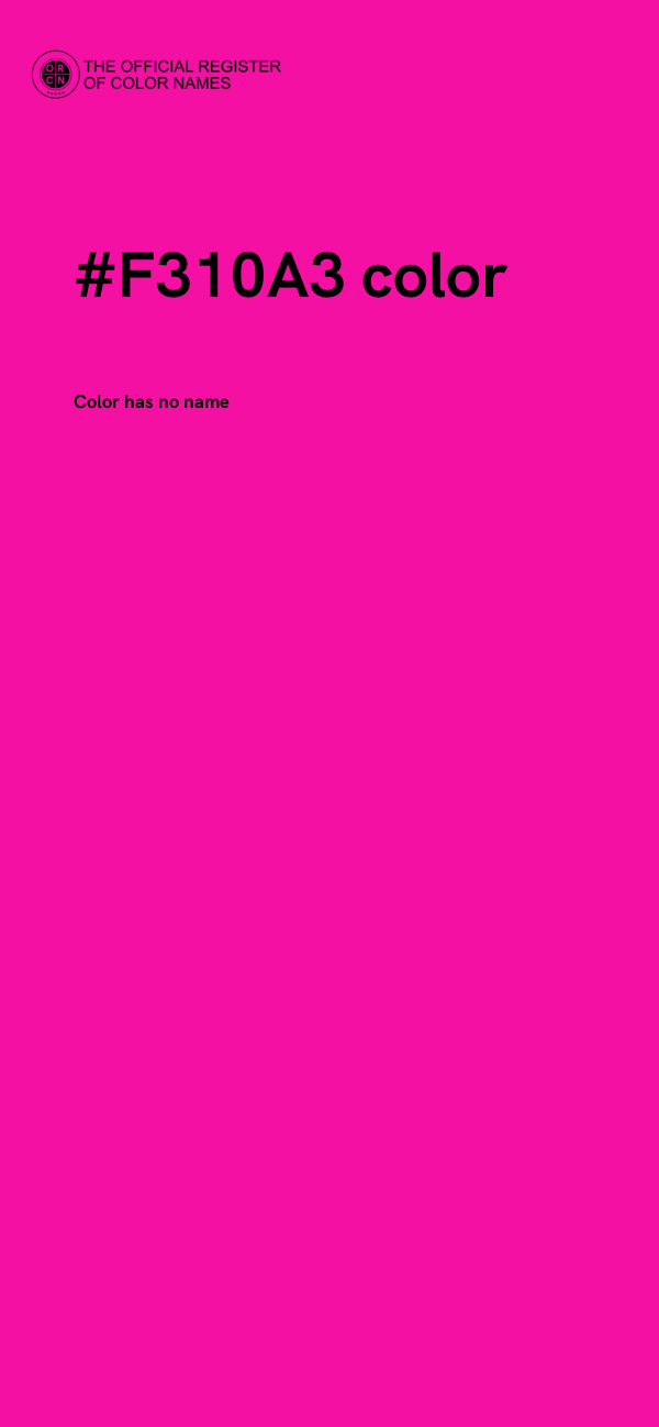 #F310A3 color image