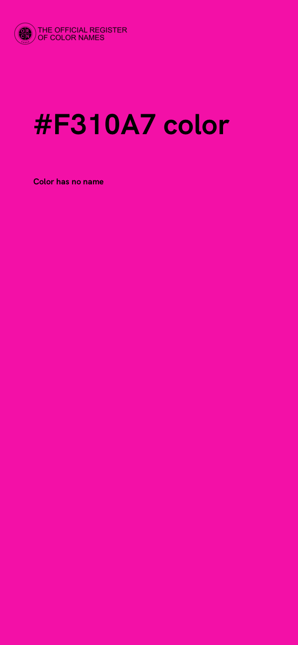 #F310A7 color image