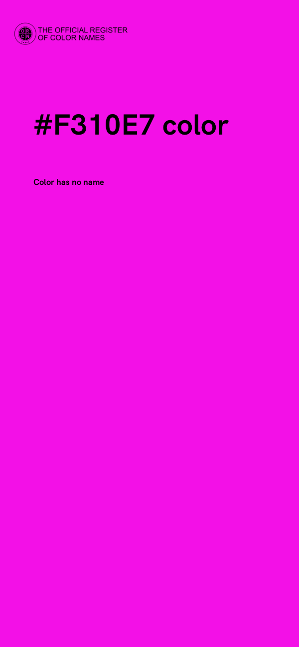 #F310E7 color image