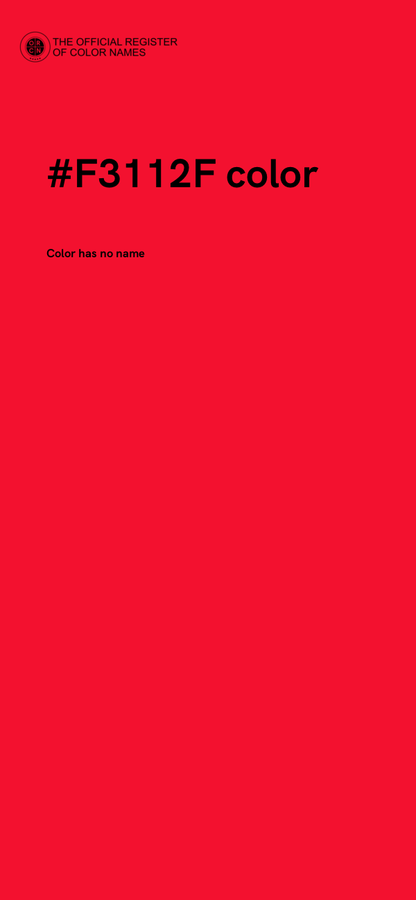#F3112F color image