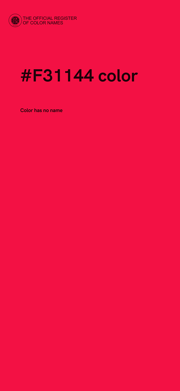 #F31144 color image