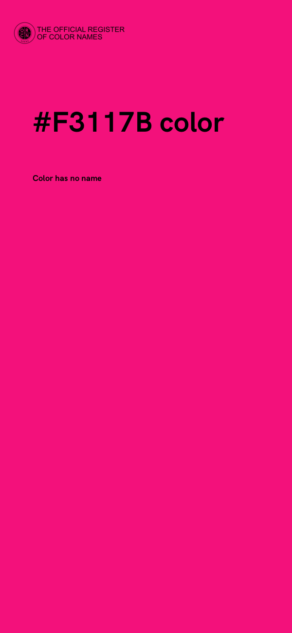 #F3117B color image