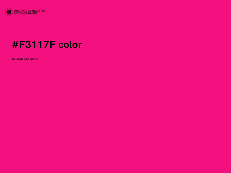 #F3117F color image