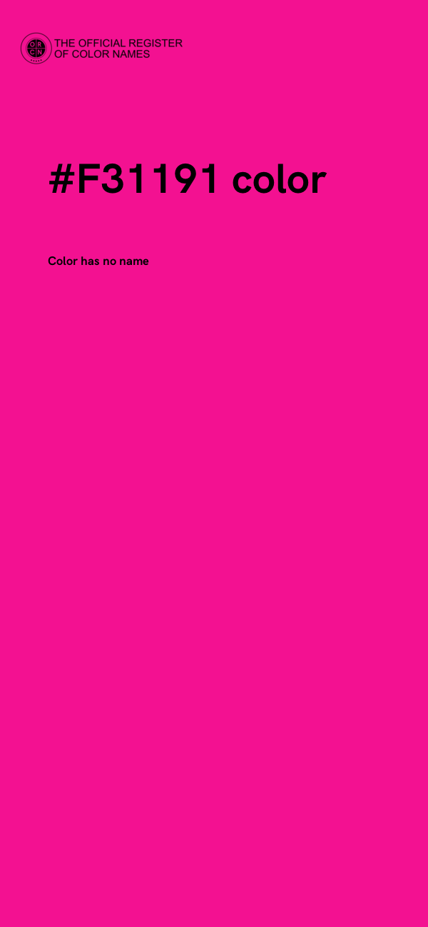 #F31191 color image