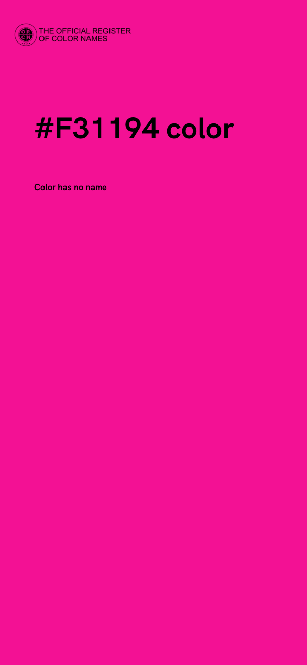 #F31194 color image