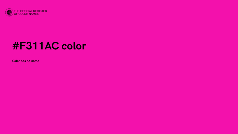 #F311AC color image