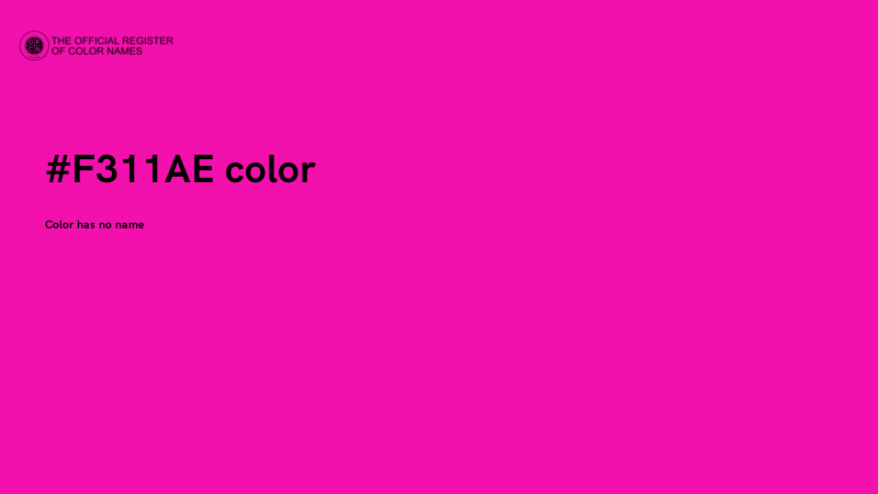 #F311AE color image