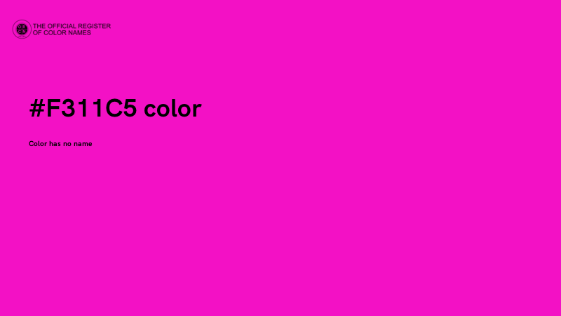 #F311C5 color image