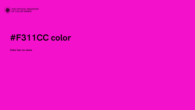 #F311CC color image