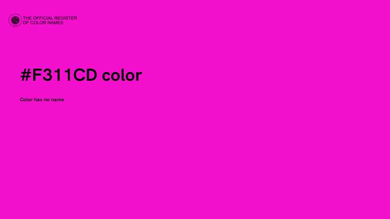 #F311CD color image