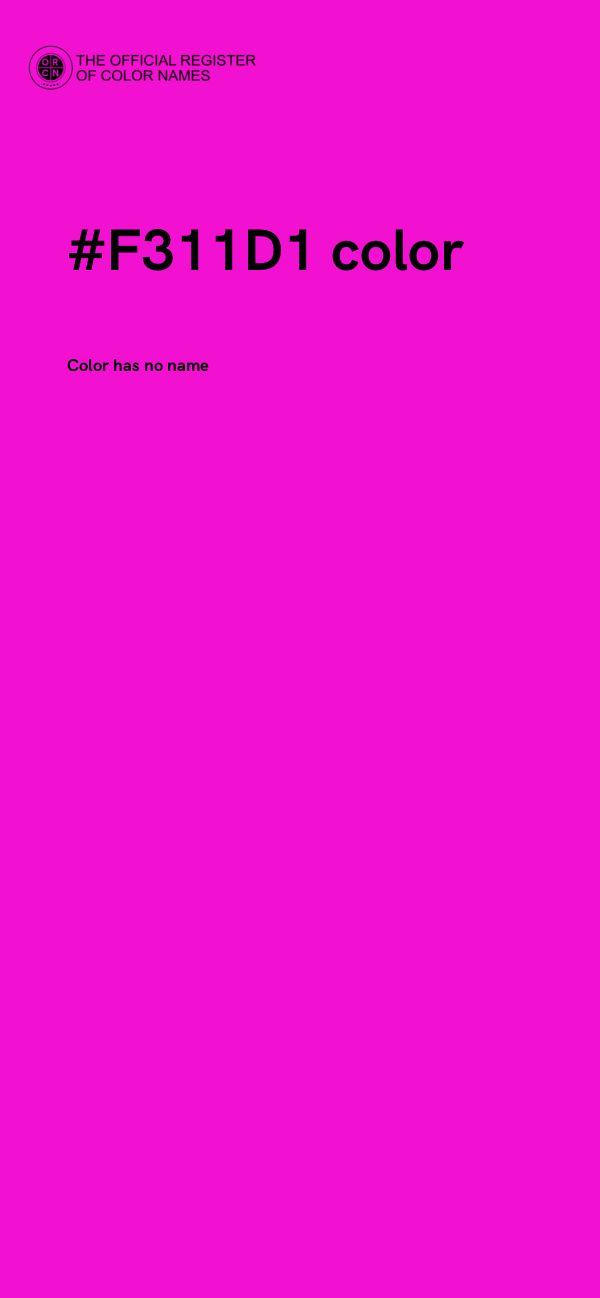#F311D1 color image
