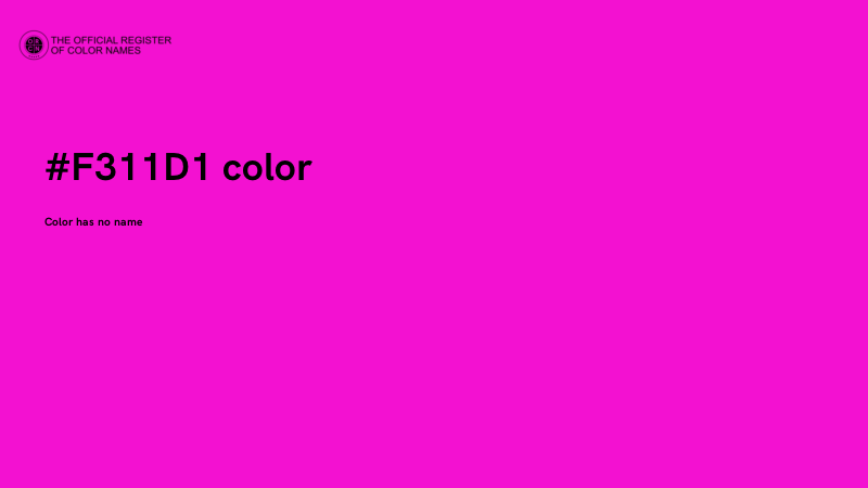 #F311D1 color image