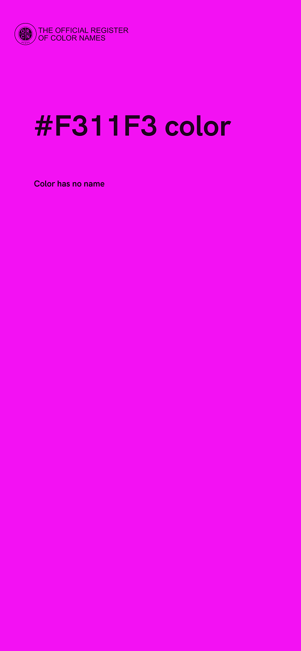 #F311F3 color image
