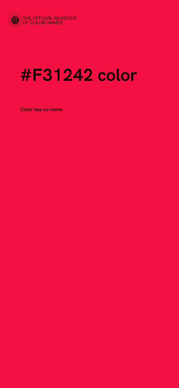 #F31242 color image