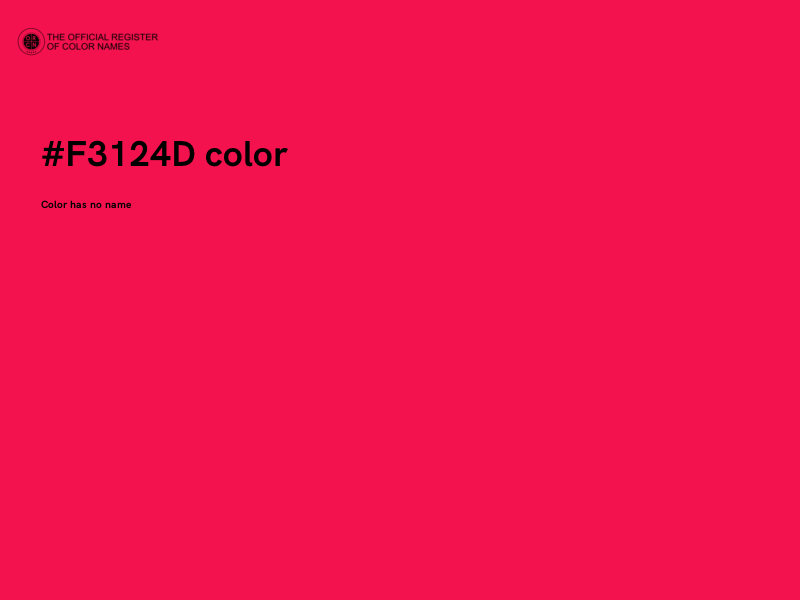 #F3124D color image