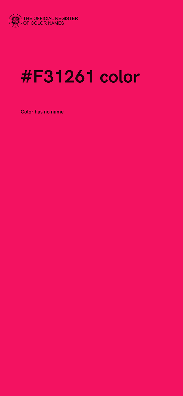 #F31261 color image