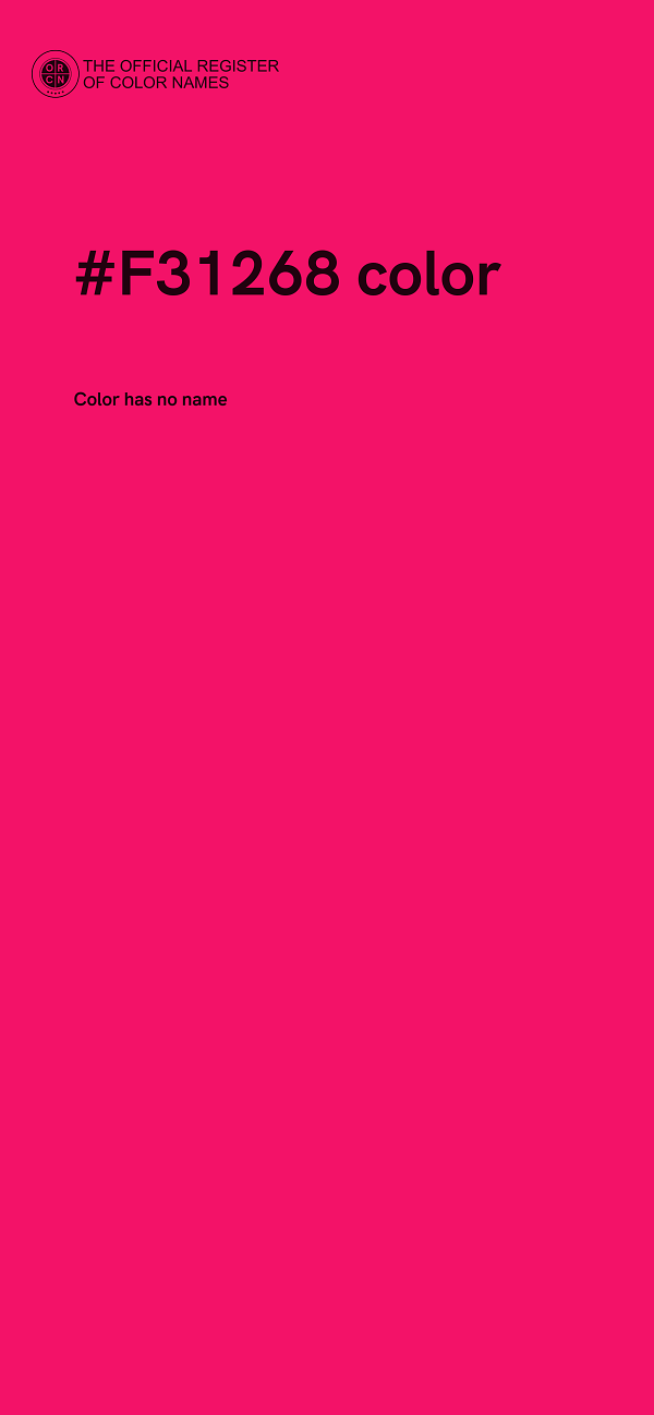 #F31268 color image