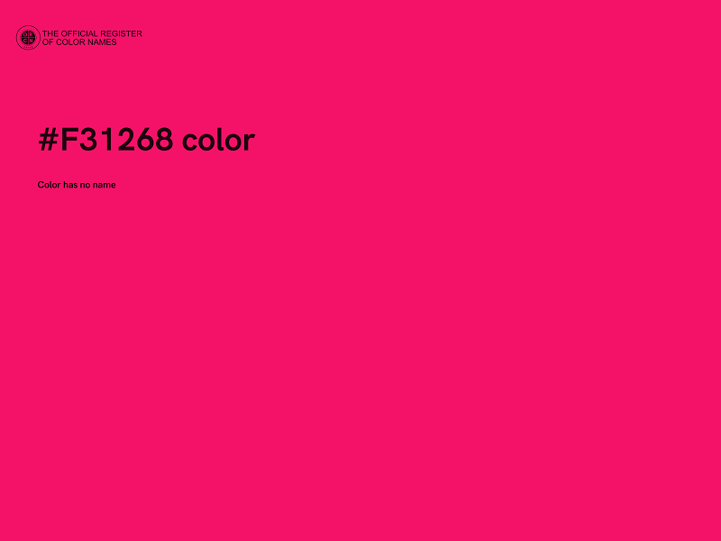 #F31268 color image