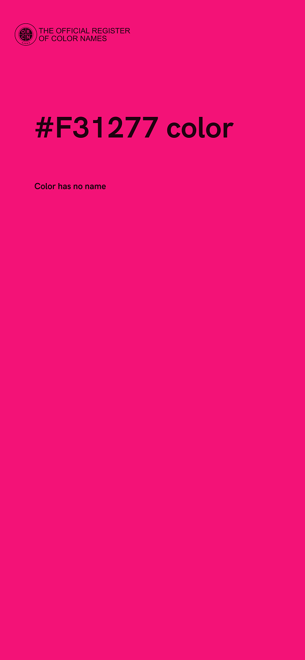 #F31277 color image