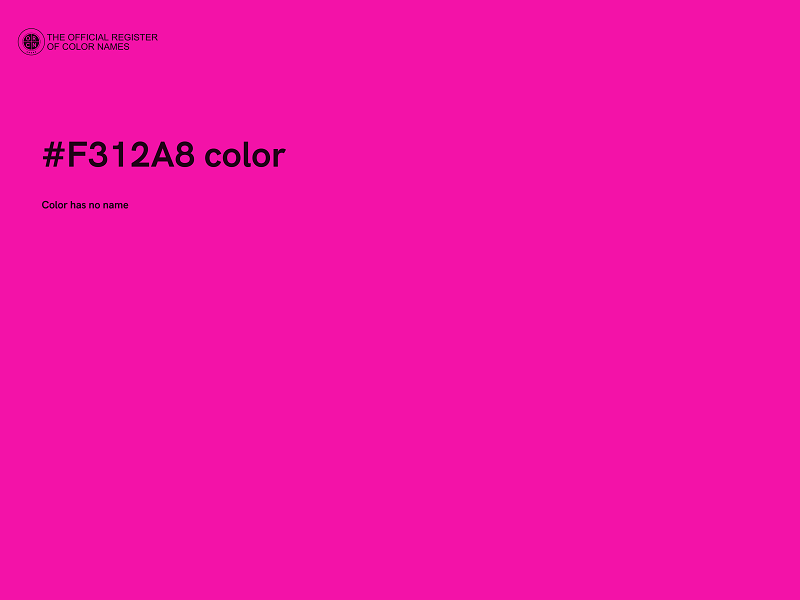 #F312A8 color image