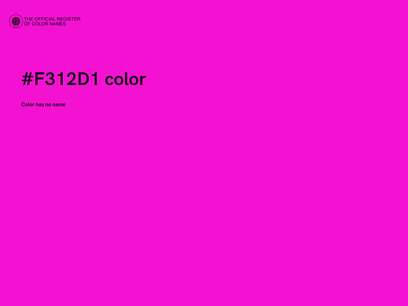 #F312D1 color image