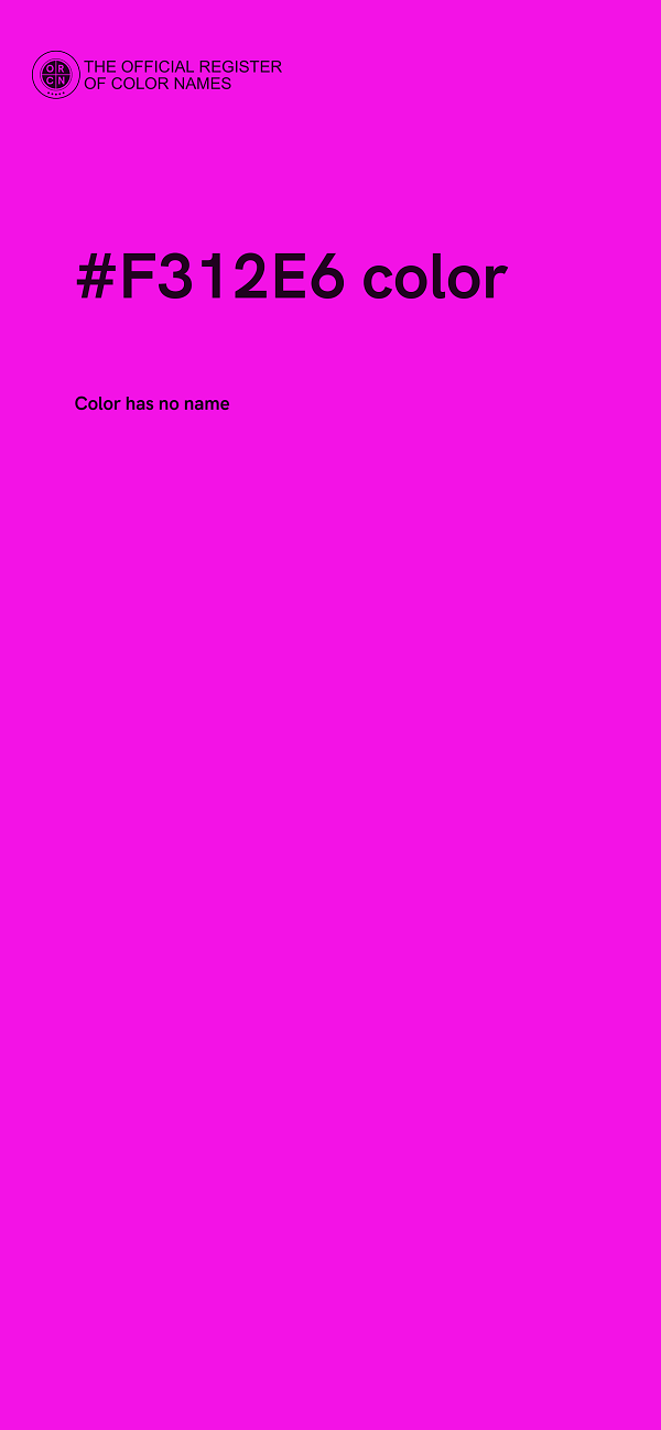 #F312E6 color image