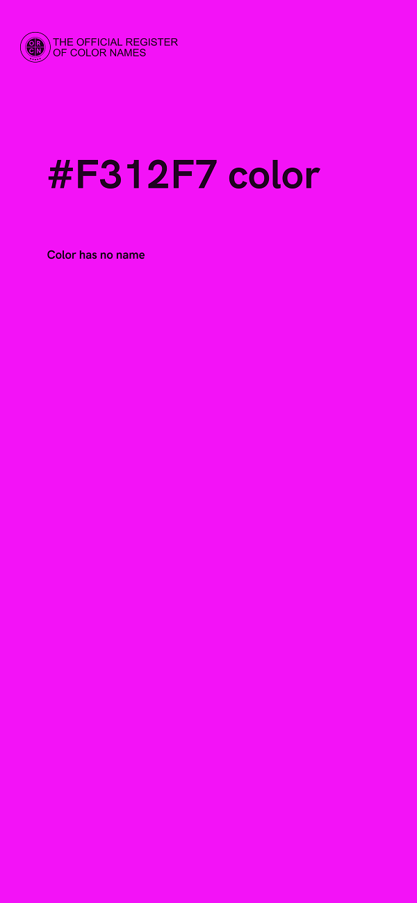 #F312F7 color image