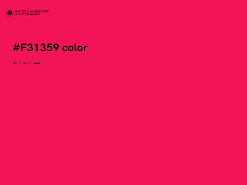 #F31359 color image