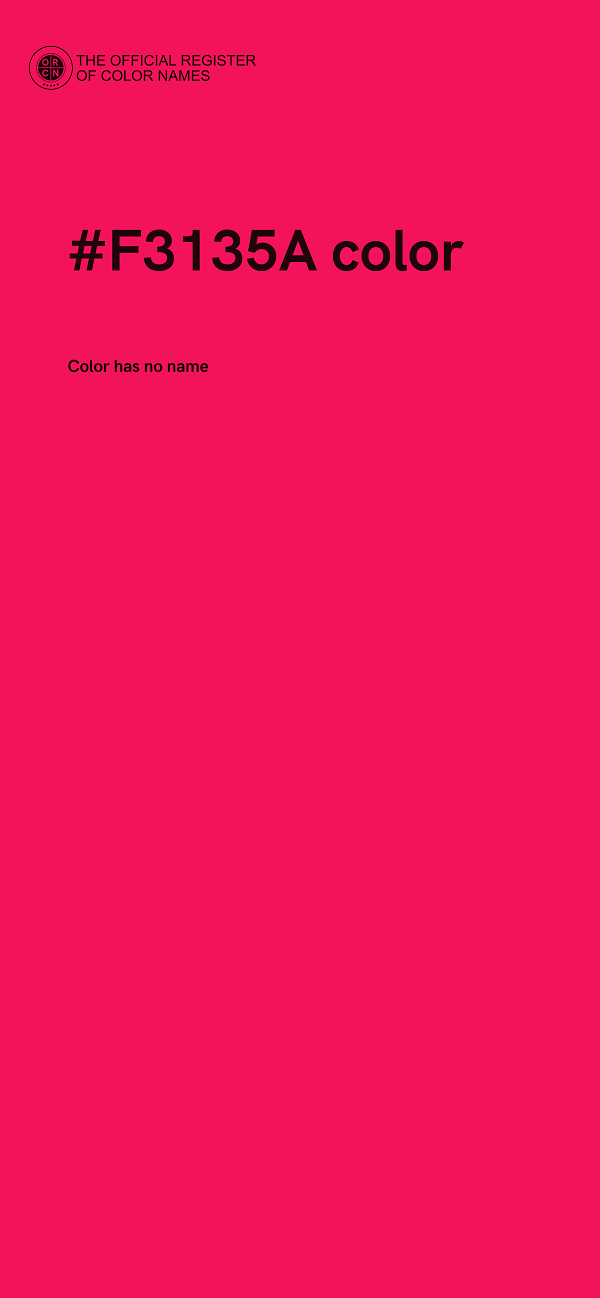 #F3135A color image