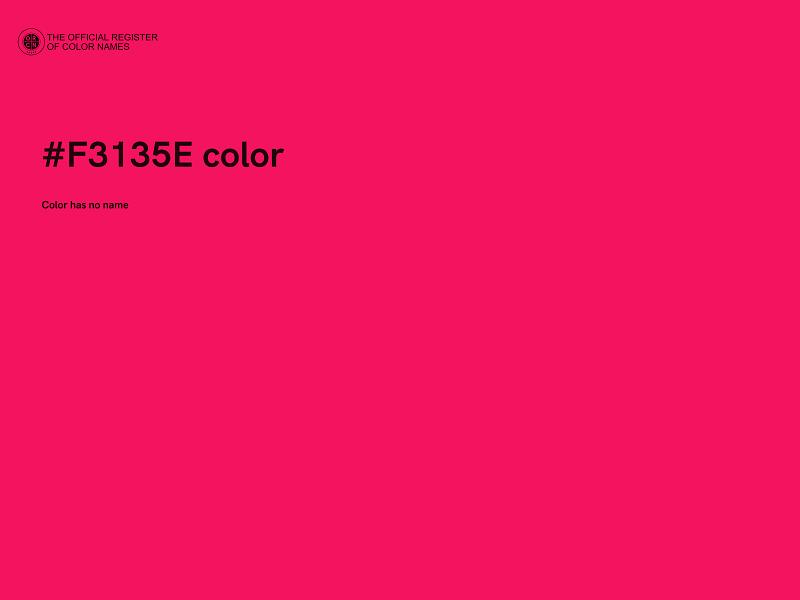 #F3135E color image