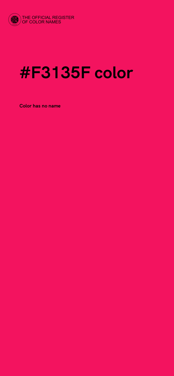 #F3135F color image