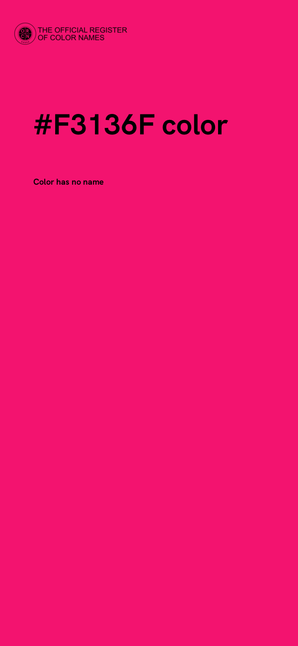 #F3136F color image