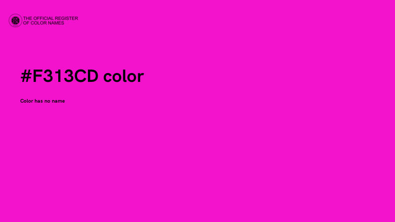 #F313CD color image