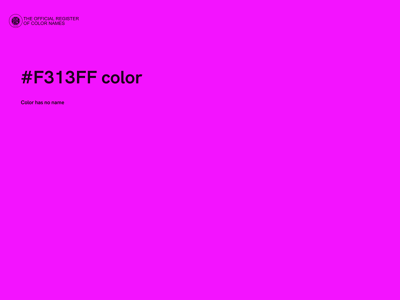 #F313FF color image