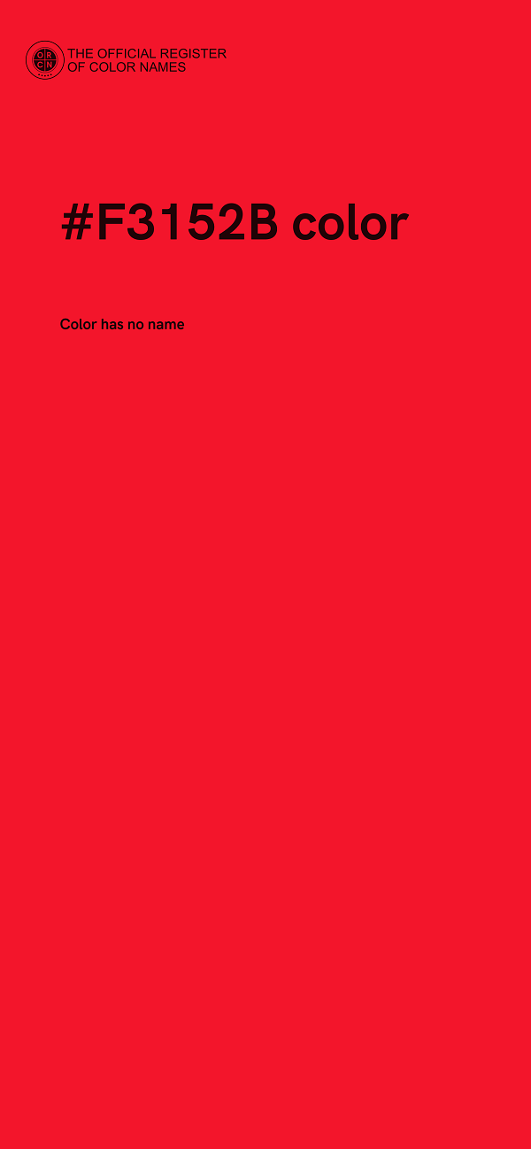 #F3152B color image
