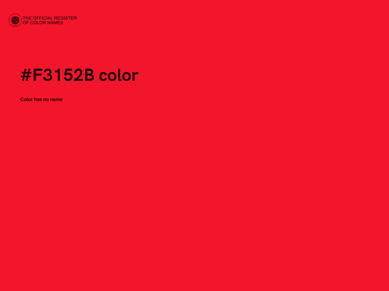 #F3152B color image