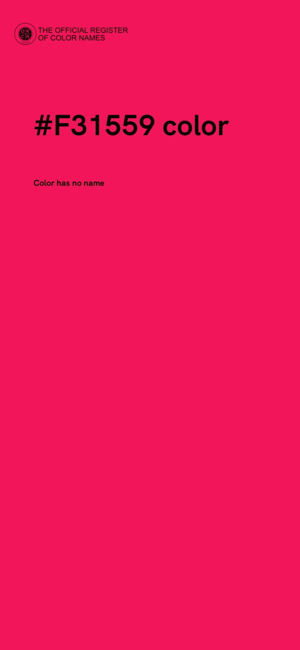 #F31559 color image