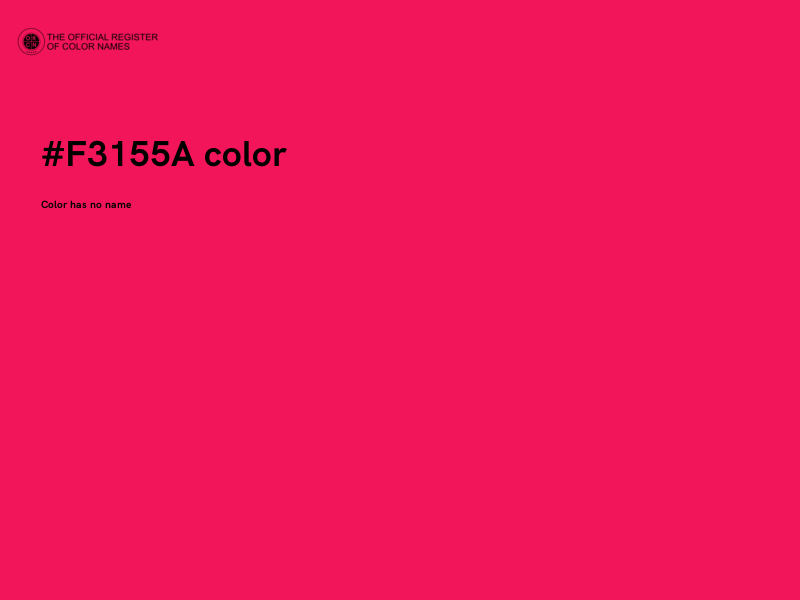 #F3155A color image