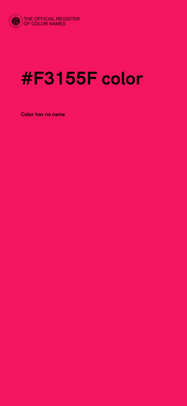 #F3155F color image
