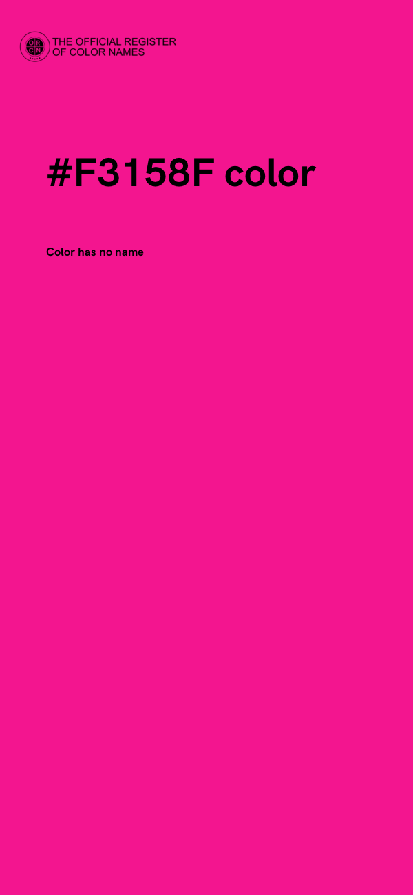 #F3158F color image