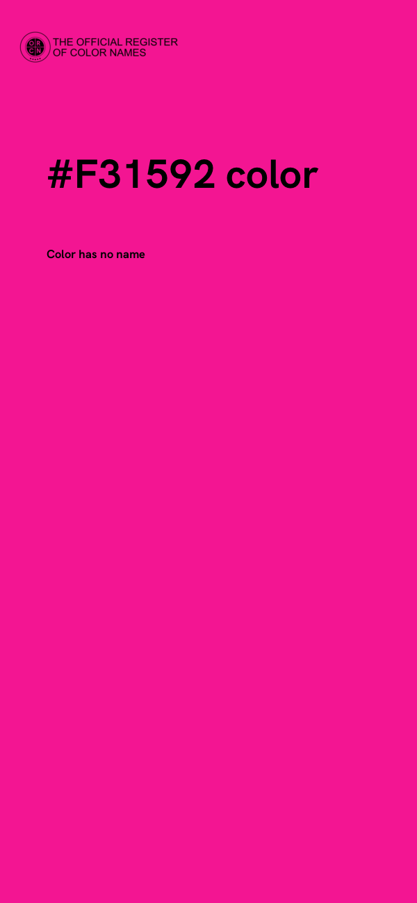 #F31592 color image