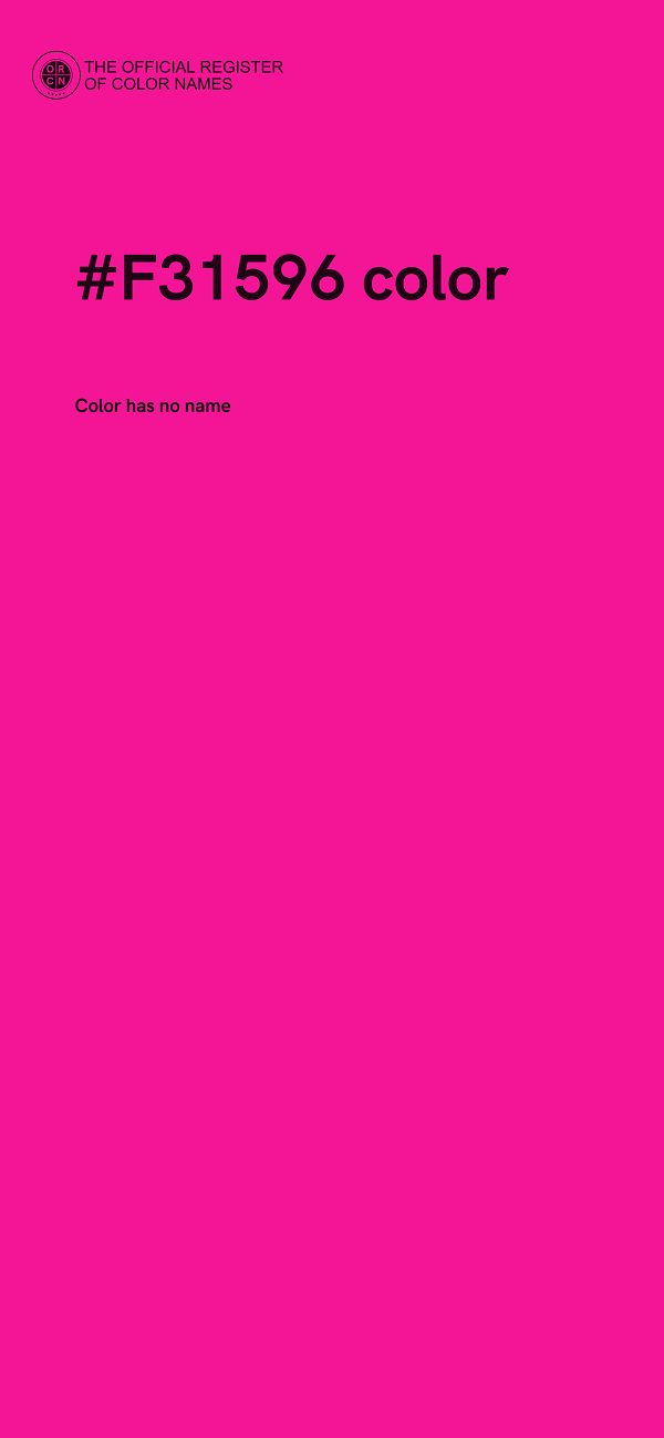#F31596 color image