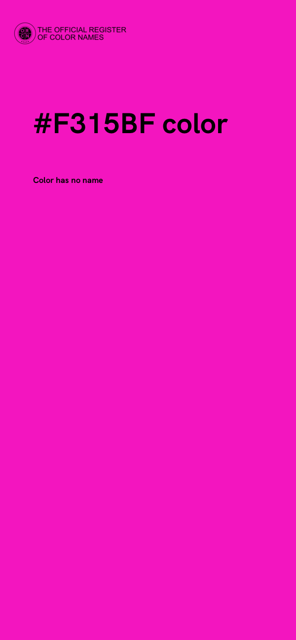 #F315BF color image