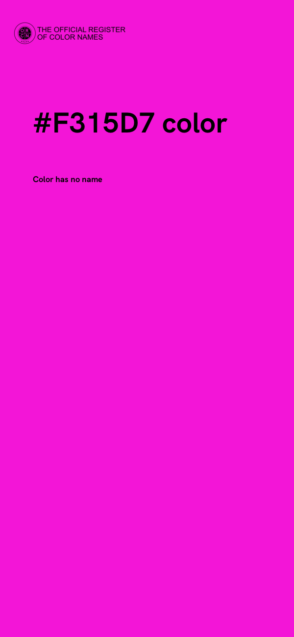 #F315D7 color image