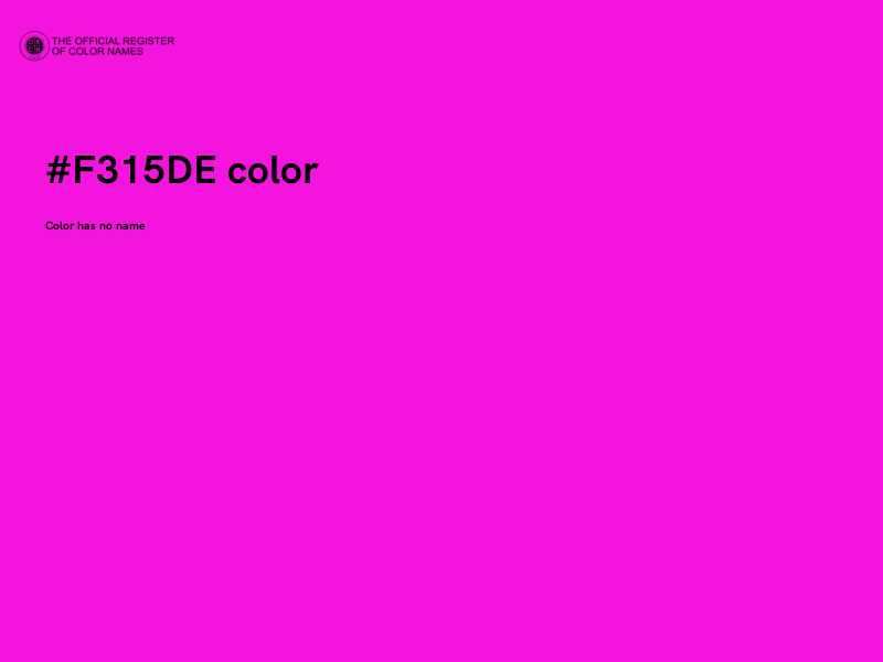 #F315DE color image