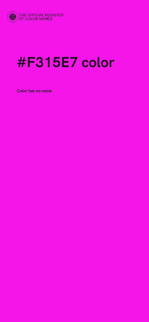 #F315E7 color image