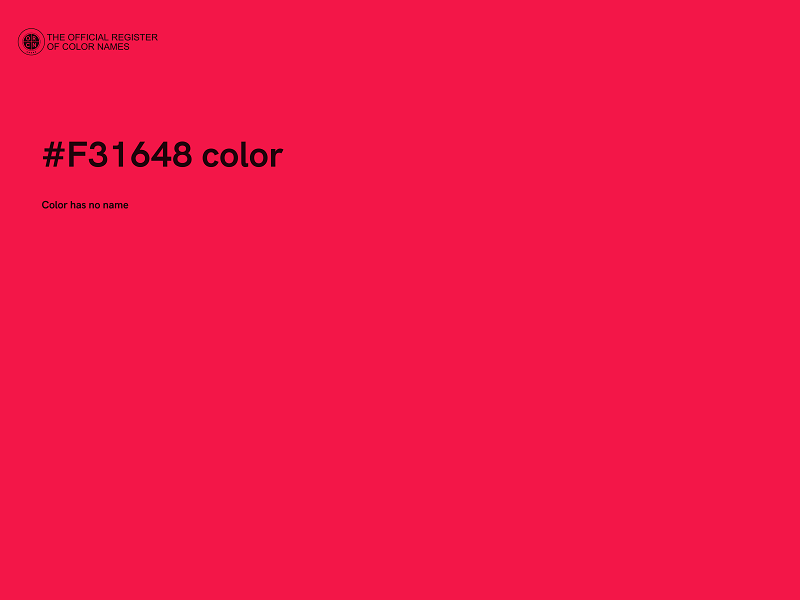 #F31648 color image