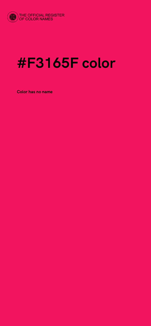 #F3165F color image